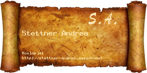Stettner Andrea névjegykártya