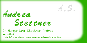 andrea stettner business card